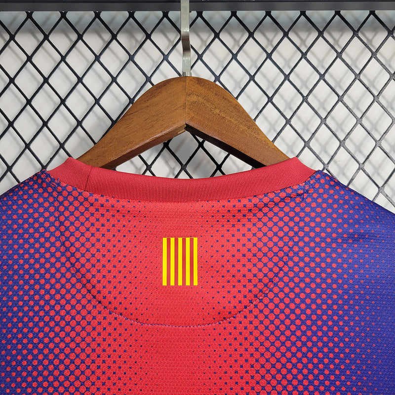Camisa Barcelona Retrô 2012/2013 Azul e Grená - Nike