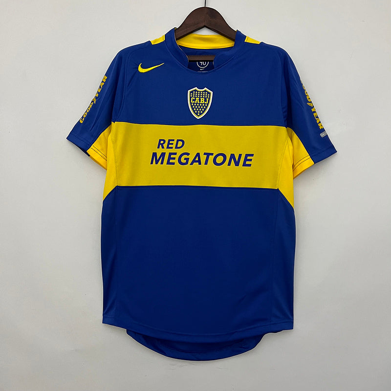 Camisa Boca Juniors Retrô 04/05 - Nike - Azul e Amarela