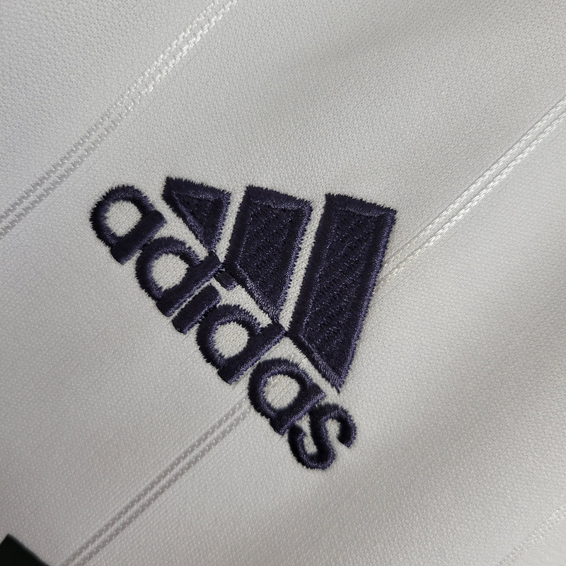 Camisa Real Madrid Manga Longa Retrô 12/13 Home - Branco