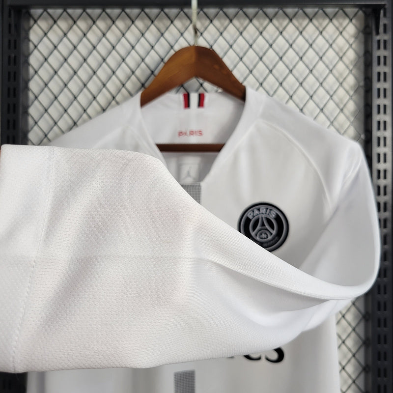 Camisa PSG Manga Longa Retrô 18/19 - Branco