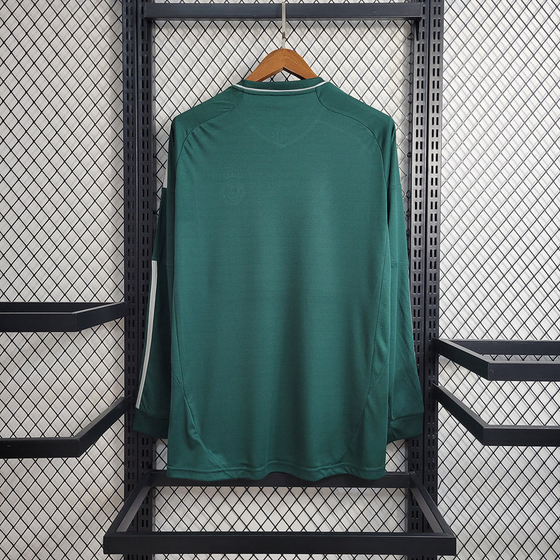 Camisa Real Madrid Manga Longa Retrô 12/13 - Verde