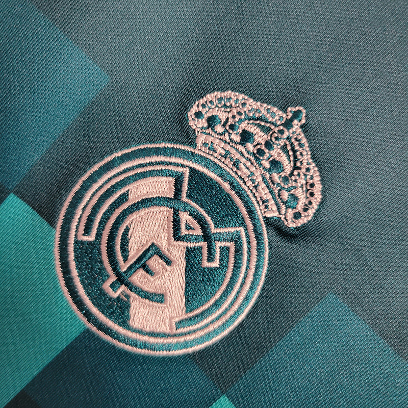 Camisa Real Madrid Manga Longa Retrô 17/18 Away