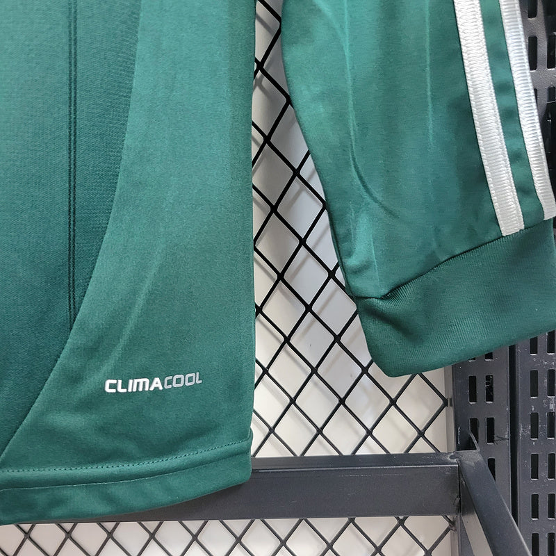 Camisa Real Madrid Manga Longa Retrô 12/13 - Verde