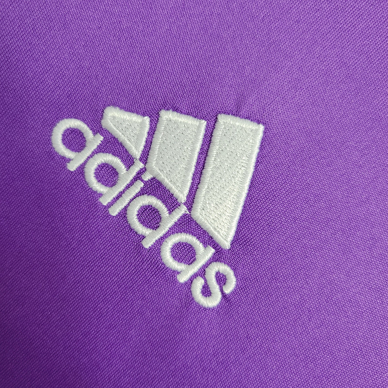 Camisa Real Madrid Manga Longa Retrô 17/18 - Roxo