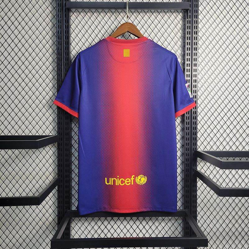 Camisa Barcelona Retrô 2012/2013 Azul e Grená - Nike
