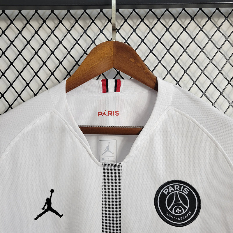 Camisa PSG Manga Longa Retrô 18/19 - Branco