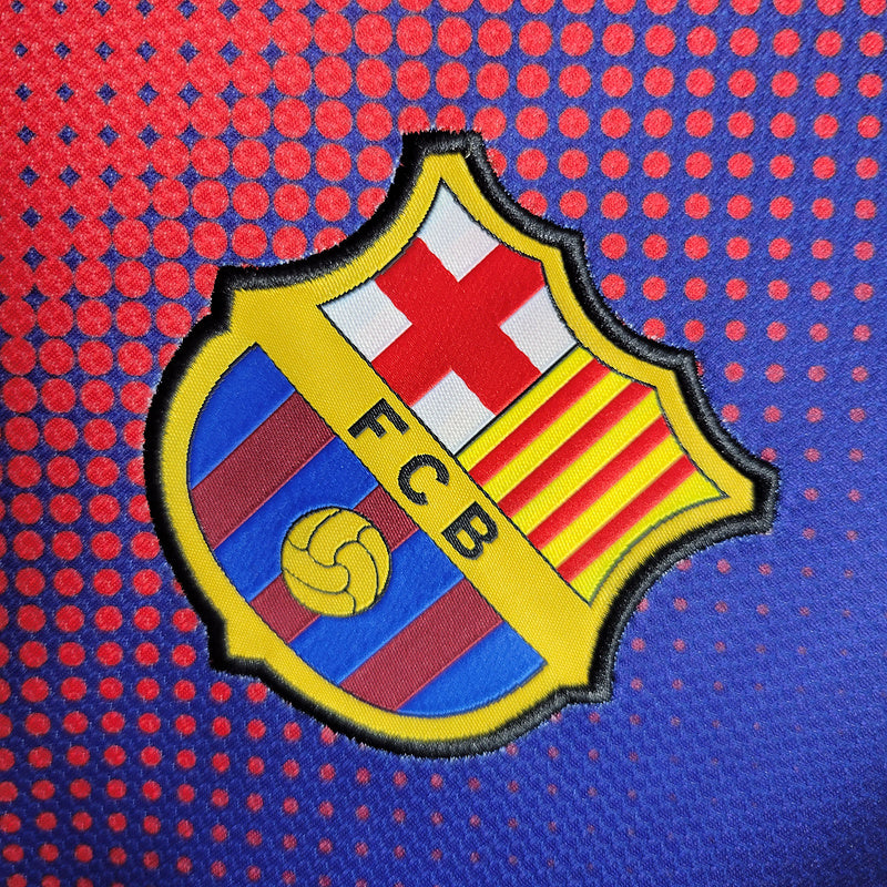 Camisa Barcelona Retrô 2012/2013 Azul e Grená - Nike
