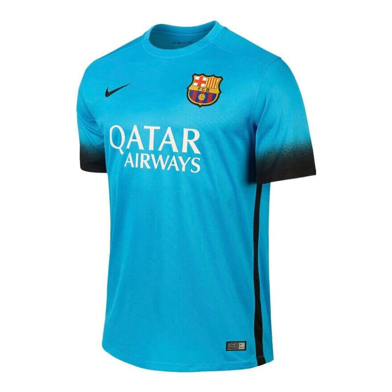 Camisa Barcelona Away Retrô 2015/2016 Azul - Nike