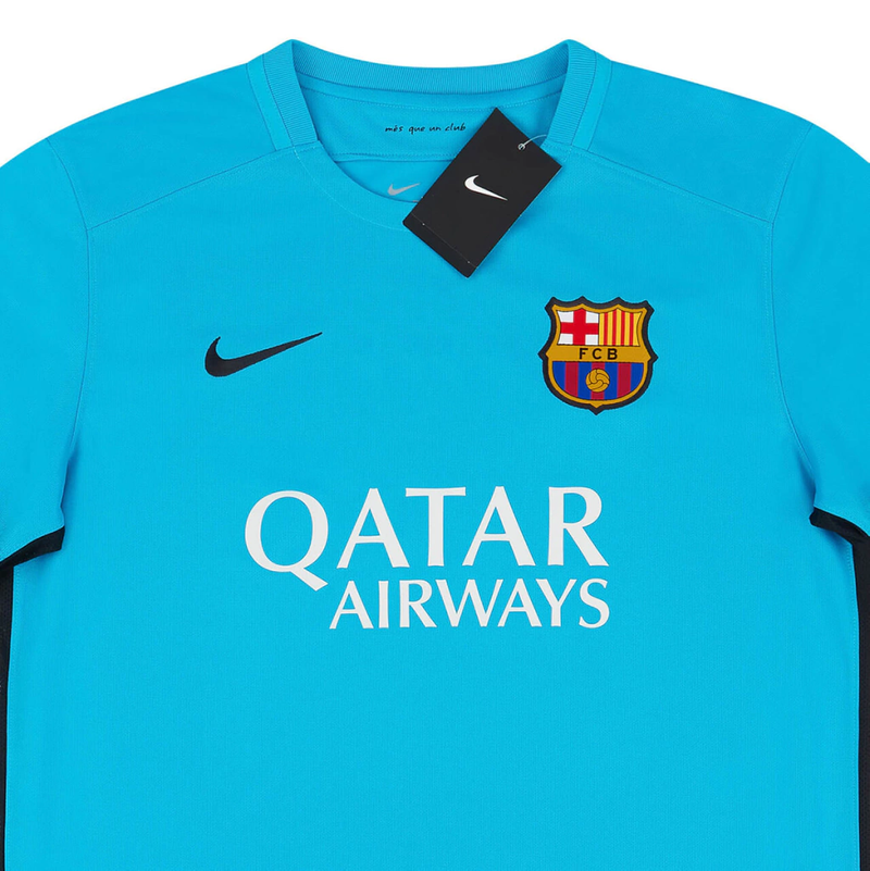 Camisa Barcelona Away Retrô 2015/2016 Azul - Nike